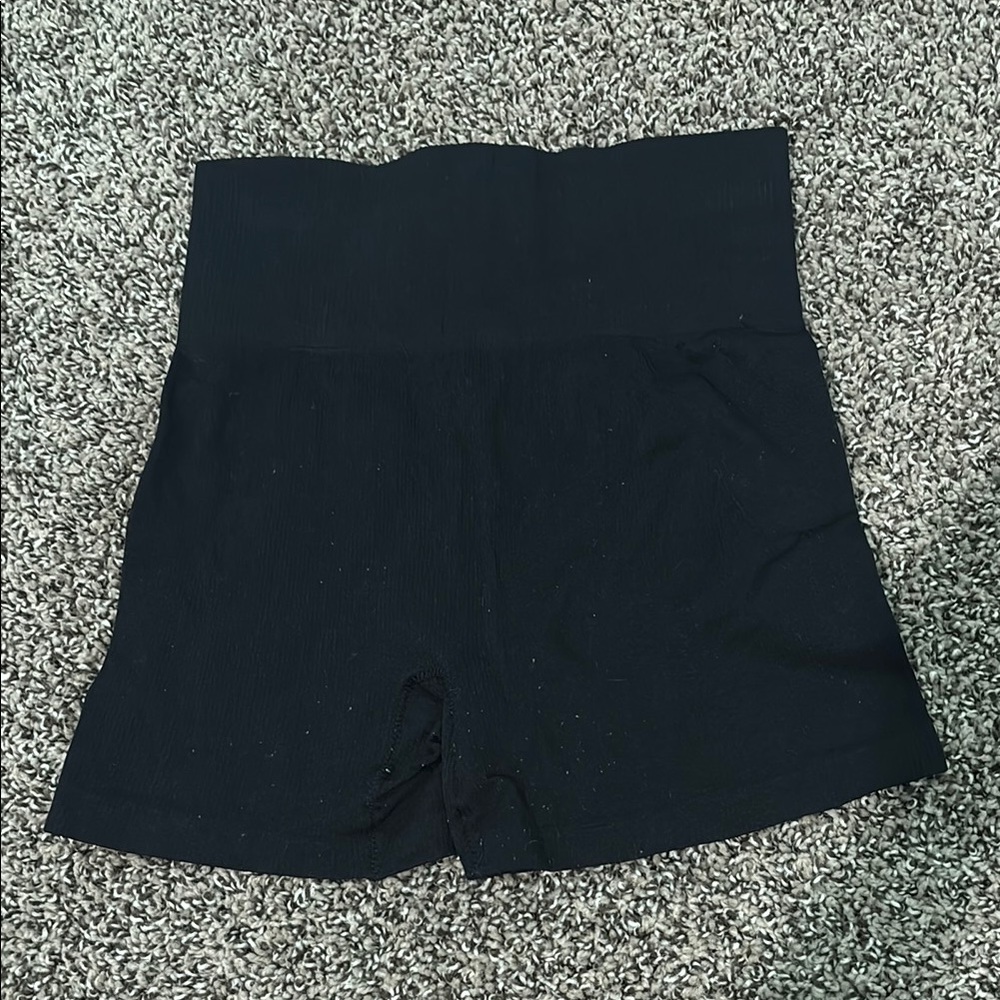 High Waist Black Compression Shorts